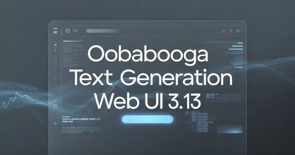 Oobabooga Text Generation Web UI 3.13 with Hugging Face model integration
