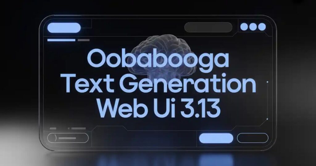 Oobabooga Text Generation Web UI 3.13 running a local AI model